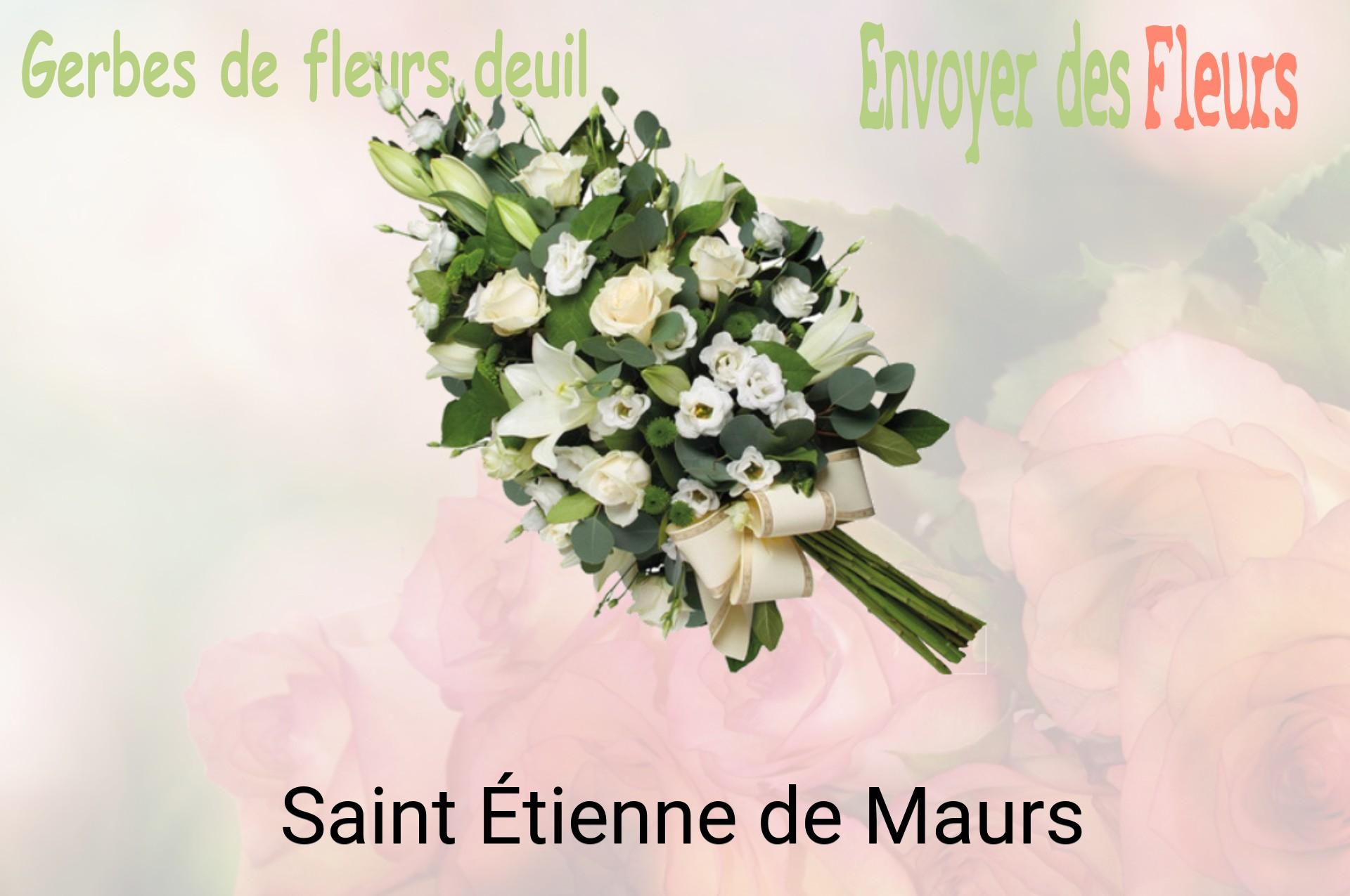 Gerbe de fleurs de deuil livrée à Saint-Étienne-de-Maurs